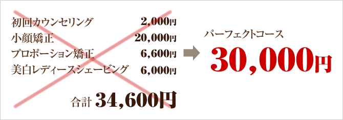 パーフェクトコース48,000円 → 30,000円